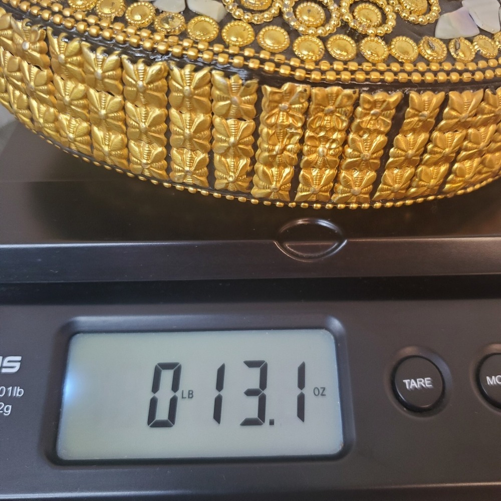 RAMLA Pink Gold Beverly Hills Handmade Mosaic Moroccon Clutch/Shoulder Purse NEW - Picture 11 of 11